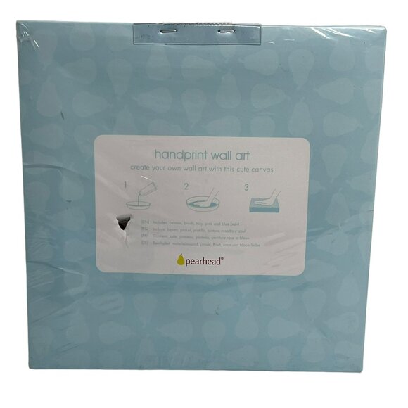 Pearhead Handprint Wall Art Canvas Set Paint Included 9.5 in - Picture 4 of 5
